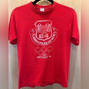 Red Vintage Tee from 1984 Medium